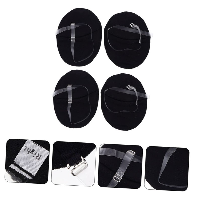 TOVINANNA 3sets Wearable Underarm Pads Polyester Travel Armpit Pads for