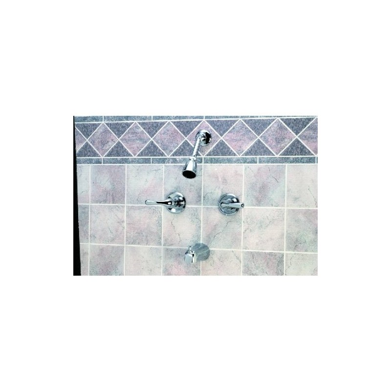 GLOBE UNION F2014501CP-JPA1 2-Metal Lever Handle Chrome Tub/Shower Faucet