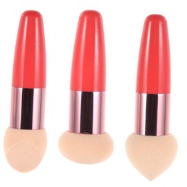 TOVINANNA 3Pcs Mushroom Makeup Sponge Pens Portable Beauty Makeup Tools for Blending Heart-Shaped Design for Travel and Cosmetics