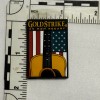 Gold Strike MGM Resort Magnet Guitar & American Flag Rubber