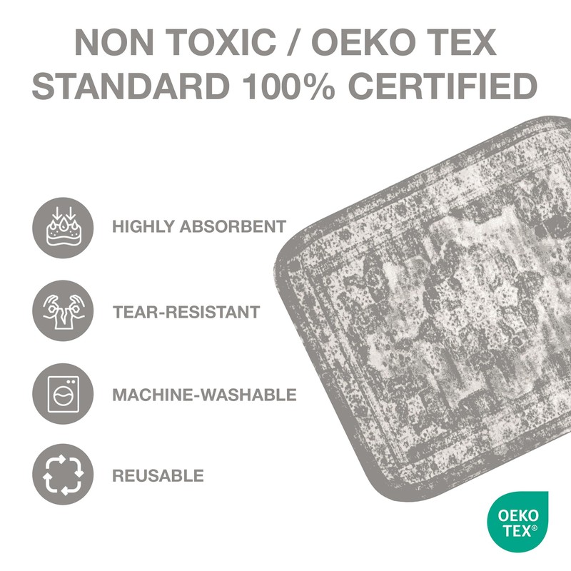 PUPIBOO Washable Pee Pads for Dogs - Super Absorbent Reusable