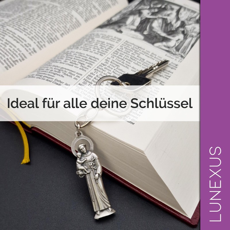 Lunexus Saint Anthony Keyring - Blessed - 10 cm Metal