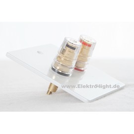 Lyndahl Speaker Panel Multimedia Panel for Speakers Suitable for Flush-Mounted Box/Wall Mounting Box Wall Connection Panels Surround System White 1-Way