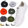 TOOSOFt 6 Pairs Elastic Shoelaces Metal Capsule Shoelaces Without Tying