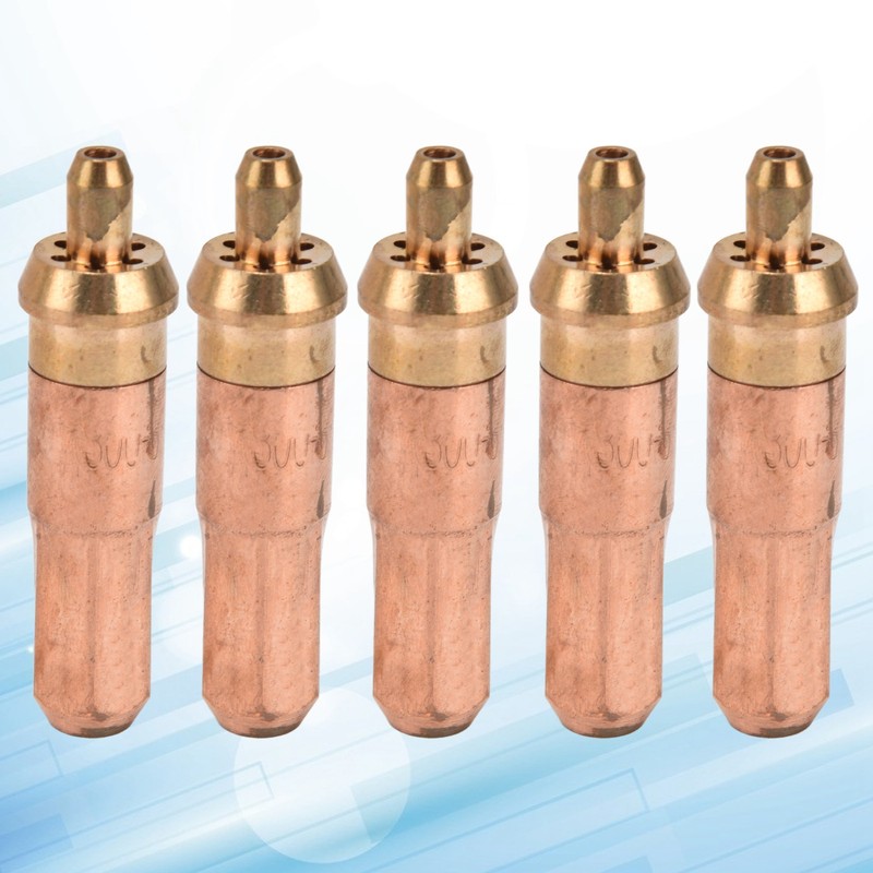 5Pcs Acetylene Cutting Tips Brass Copper Welding Nozzles Torch Consumables