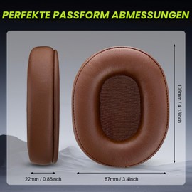 Aurivor Replacement Ear Pads Cushions for ATH MSR7, M50X Fits Audio-Technica M40X / M50XBT / HyperX Cloud & Cloud 2 / SteelSeries Arctis 3/5/7/9X & Pro Wireless/Stealth 600