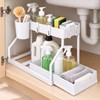 2-Tier Pull-Out Under Sink Organizer - Space-Saving Kitchen & Bathroom