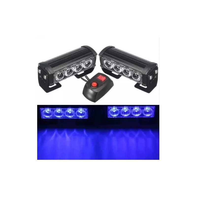 Corp.Res Electronics Par Estrobo Modulos De 4 Leds Switch 8