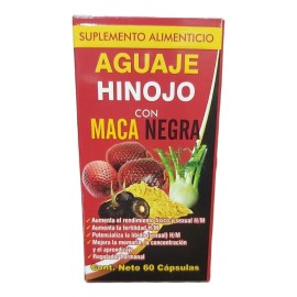 Aguaje Hinojo Con Maca Negra Naturalin Con 60 Capsulas Sabor N/a