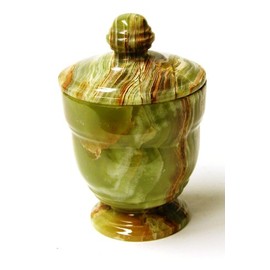 Nature Home Decor 549CG Classic Green Onyx Canister of Bathroom Accessories of Tasmanian Collection
