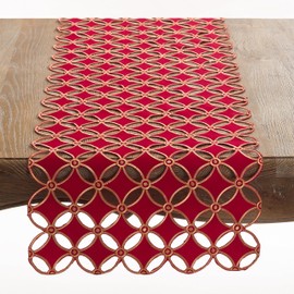Holiday Cutwork Design Table Runner