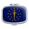 Indiana State Flag Rectangle Pill Case Trinket Gift Box