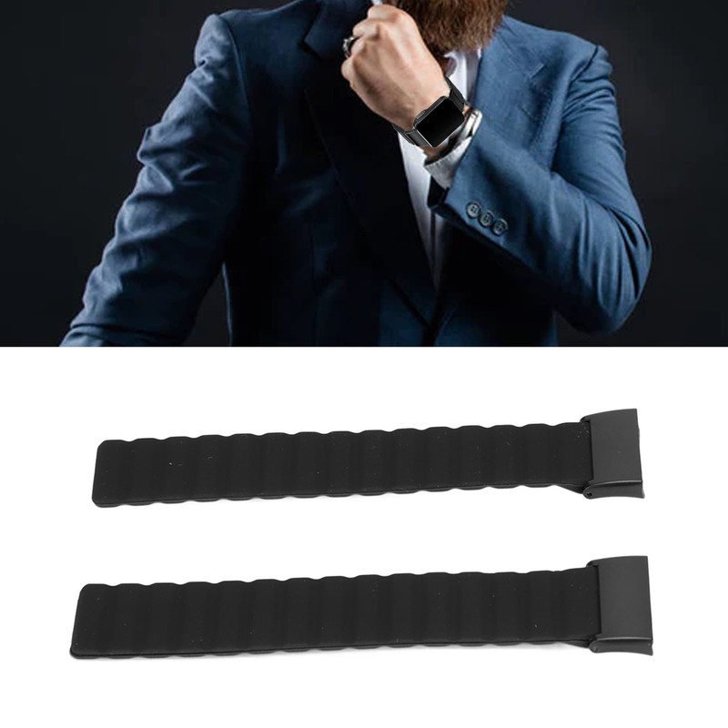 2Pcs Silicone Magnetic Watch Band Adjustable Strap for Redmi Smart