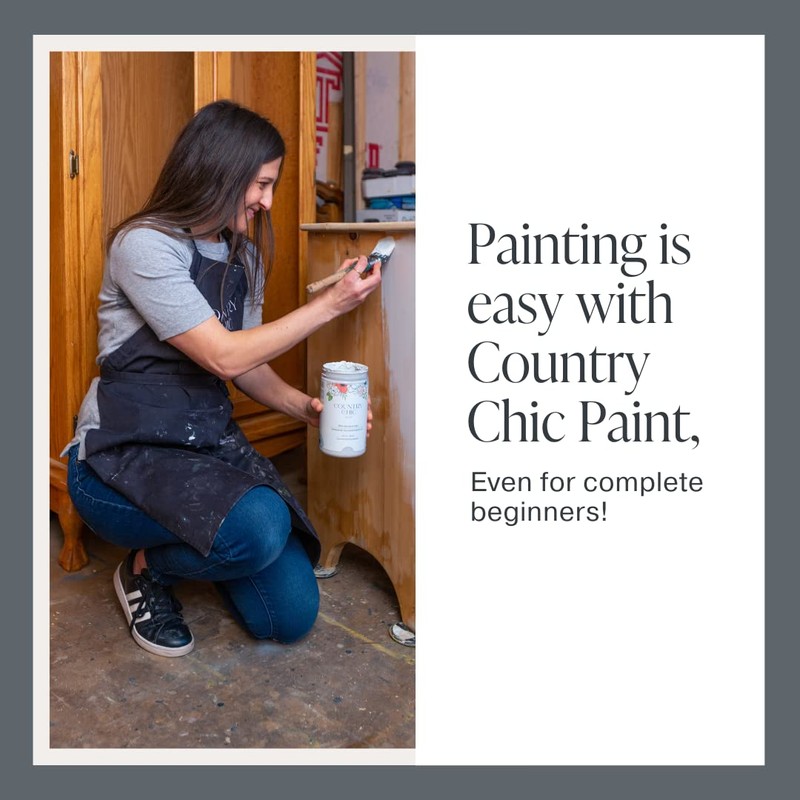 Country Chic All-in-One Chalk Paint for Furniture, Cabinets, Home Decor,