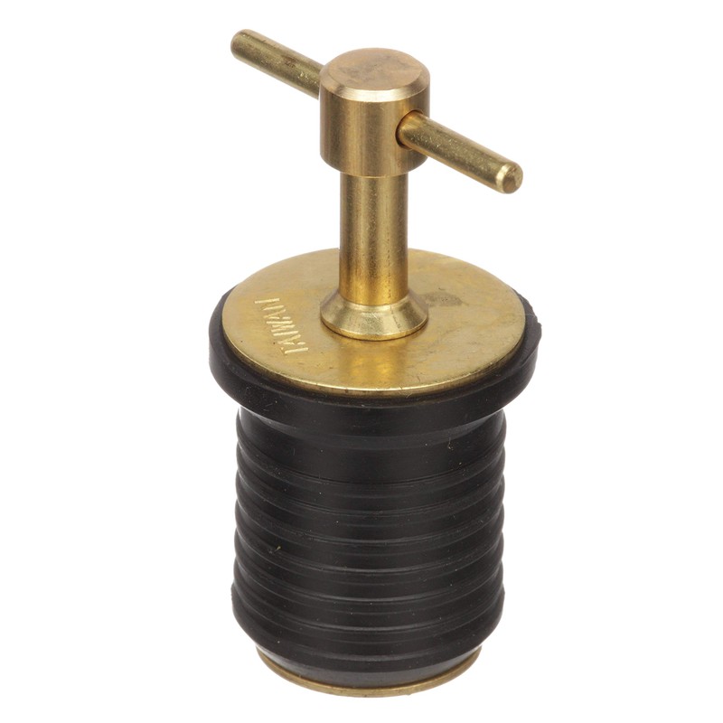Attwood 7526A7 T-Handle Drain Plug, For 1-Inch-Diameter Drains, Locks in