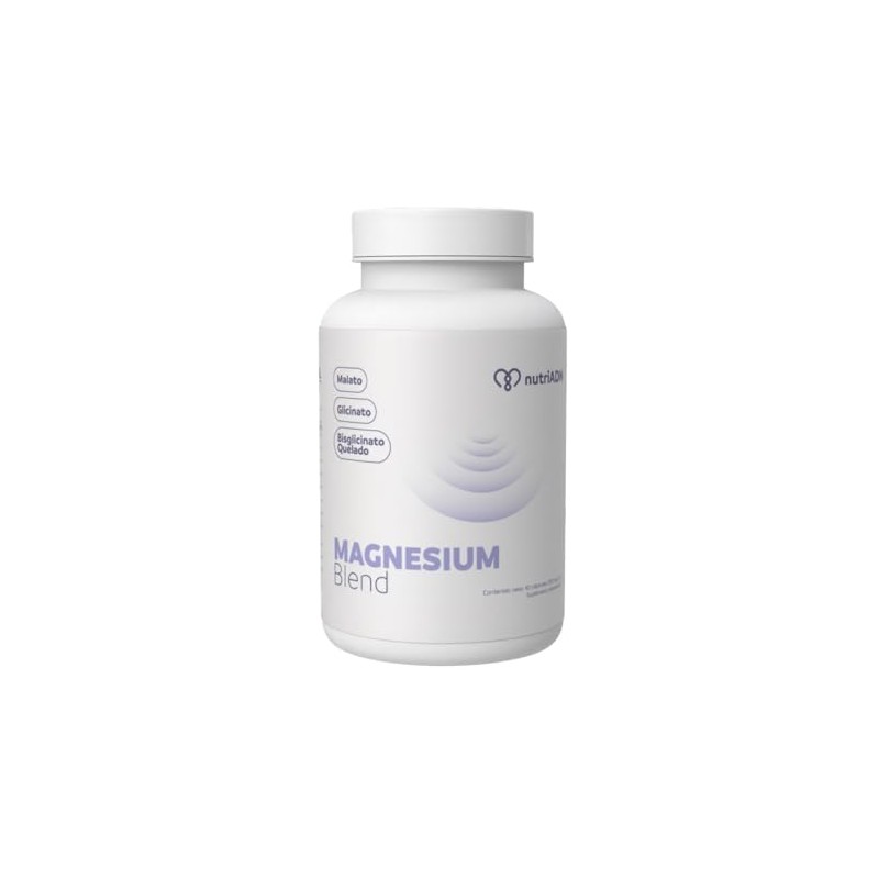 Nutriadn Magnesium Blend Magnesio Complex Quelado Bisglicinato 100 Glicinato Malato