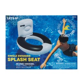 High Five Giant Toilet Pool Float Tube 35 inches x 30 inches x 22 inches