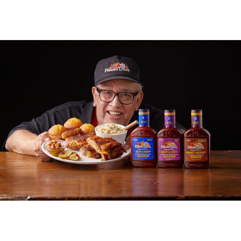Famous Dave's - 6 pck, Sweet & Zesty BBQ Sauce
