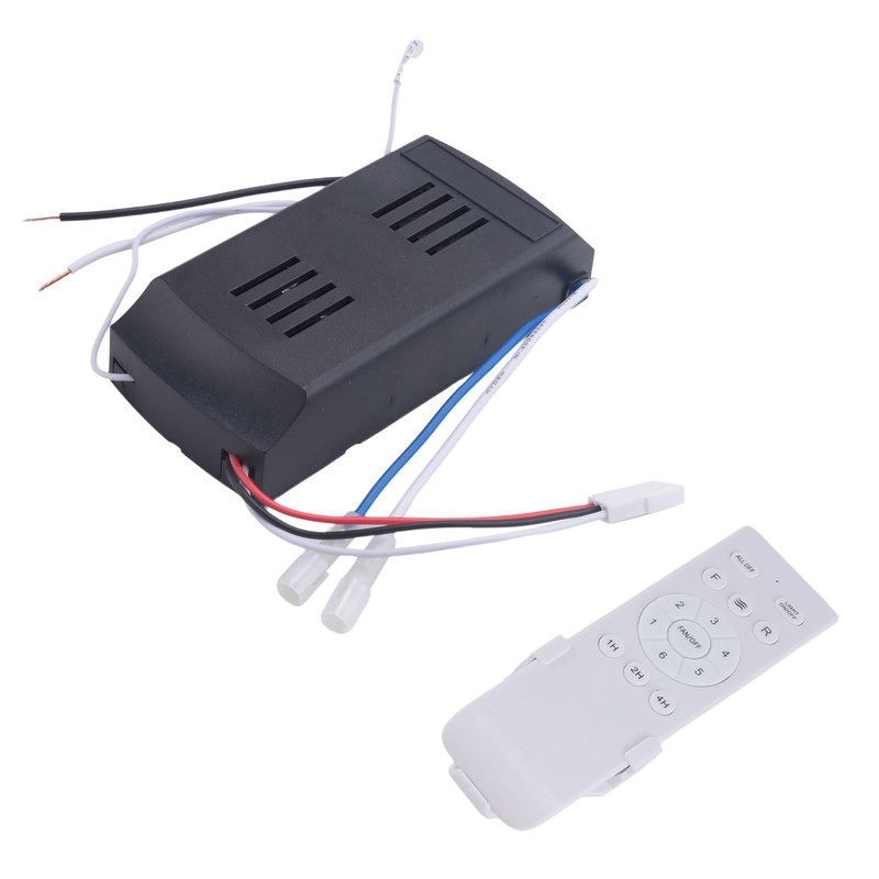 Universal Ceiling Fan Remote Control Kit Replacement, 6-Speed & Timing,