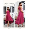DRESSTELLS Cocktail Dress for Wedding Guest 2025, Homecoming Pink Halter