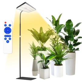 yadoker Grow Light for Indoor Plants,286 LEDs Full Spectrum Standing Plant Grow Light with 4H/8H/12H Timer,10-Level Brightness, 51" Adjustable,Flow Grow Lamp for Tall Large Indoor Plants