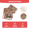 Artoid Mode Wood Love Valentine's Table Runner, Seasonal Anniversary Kitchen