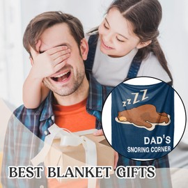 Einanmut Dad Birthday Gifts, Christmas Unique Gifts for Dad, Best Dad Xmas Gifts - Blanket Birthday Gifts for Dad, Birthday Presents for Dad, Daddy Birthday Gifts from Daughter Son