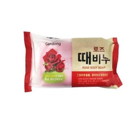 JQ Rose exfoliating soap, rose-scented soap, scented bath soap, shower rose soap / 로즈 때비누 장미향비누 목욕향기때비누 샤워로즈비누