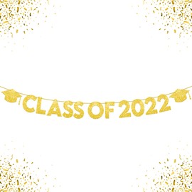 Glitter, Class of 2022 Banner - Big 10 Feet, No DIY | Graduation Banner 2022, Class of 2022 Decorations | Class of 2022 Graduation Decorations | Class of 2022 Sign, Graduation Party Decorations 2022