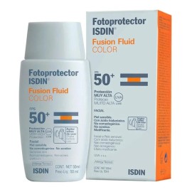 Protector solar Isdin Color Fusion Fluid 50FPS en fluído 50mL