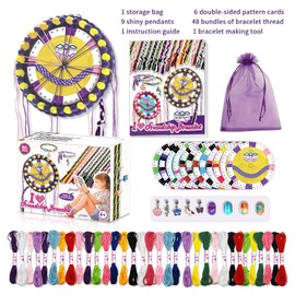 EROHOYA Friendship Bracelet Making Kit Toys Girls, Ages 6 7 8 9 10 11 12 Years Old Kids Gifts, Art and Craft DIY Bracelet Jewelry Maker Kits for Birthday Gift Ideas 8-12 Kids Travel Activity Set