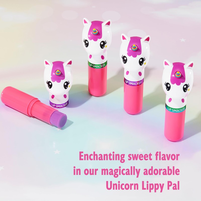 Lip Smacker Lippy Pals Unicorn, Flavored Moisturizing & Smoothing Soft