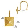 EleCharm Gorgeous Gold Shower Curtain Hooks Rings, Set of 12