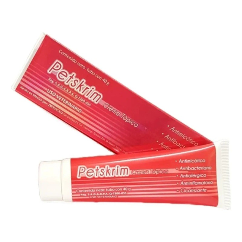 Petskrim Crema Topica Antimicótica Para Perro Pack Con 2 Pz