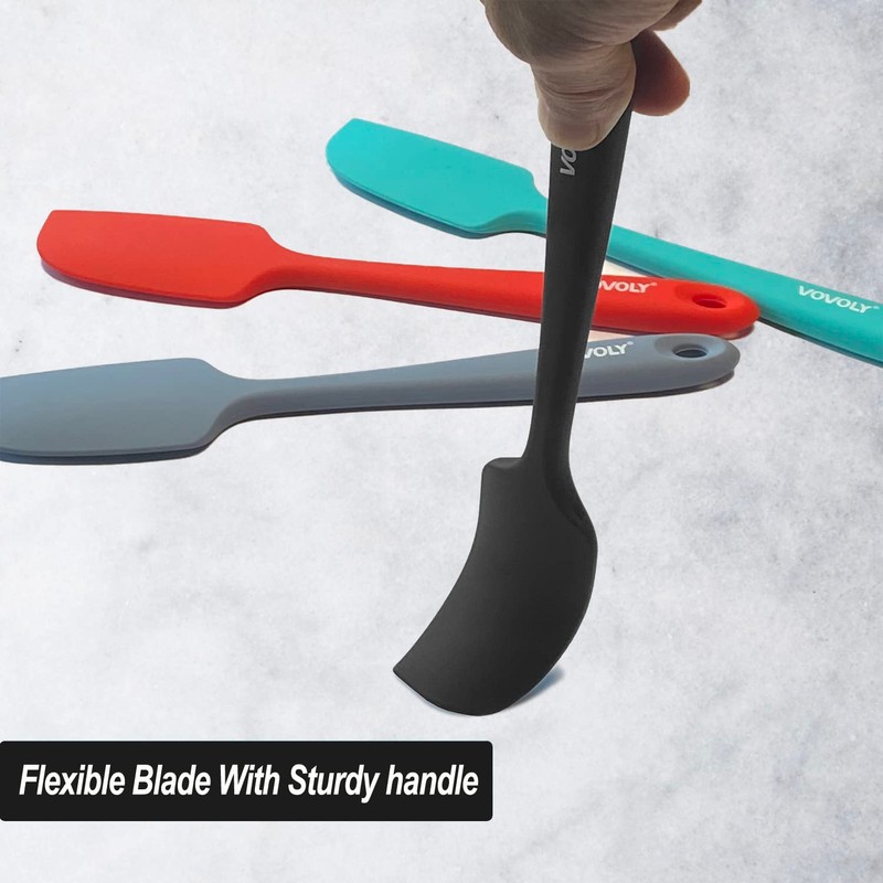 Mini Silicone Spatula - BPA Free Pro-Grade 600ºF Heat-Resistant Non-Stick