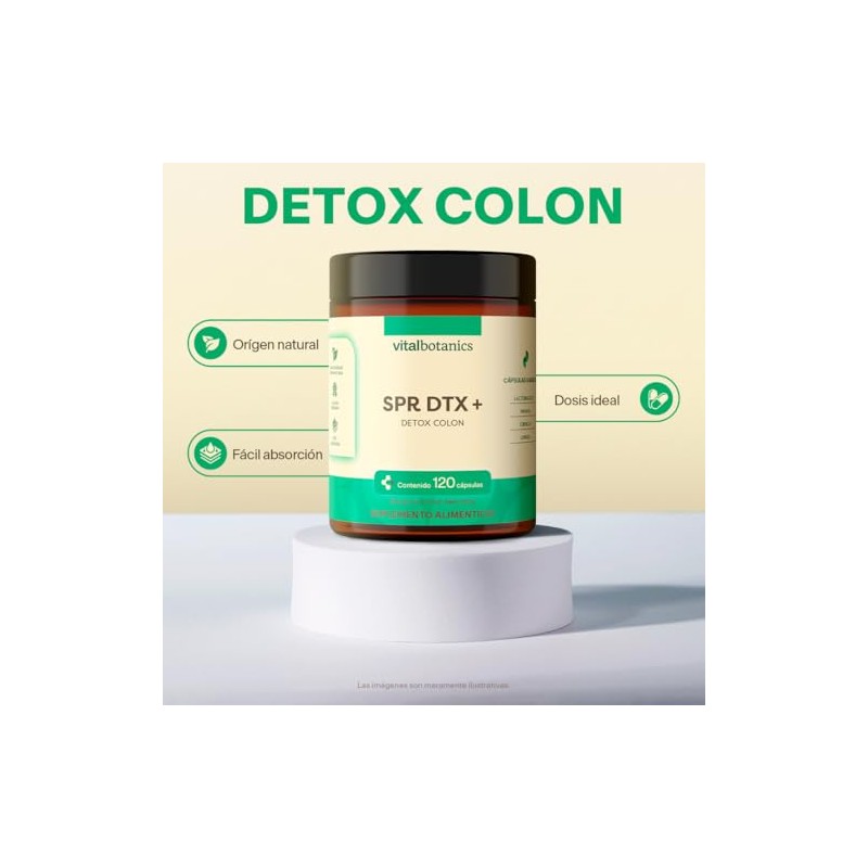 Spr Dtx Ciruela Linaza Papaya Lactobacillus Acidophilus 120 Cápsulas 500mg