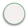 GMUNDNER KERAMIK Saucer Espresso Gourmet Diameter 11 cm Green Rim