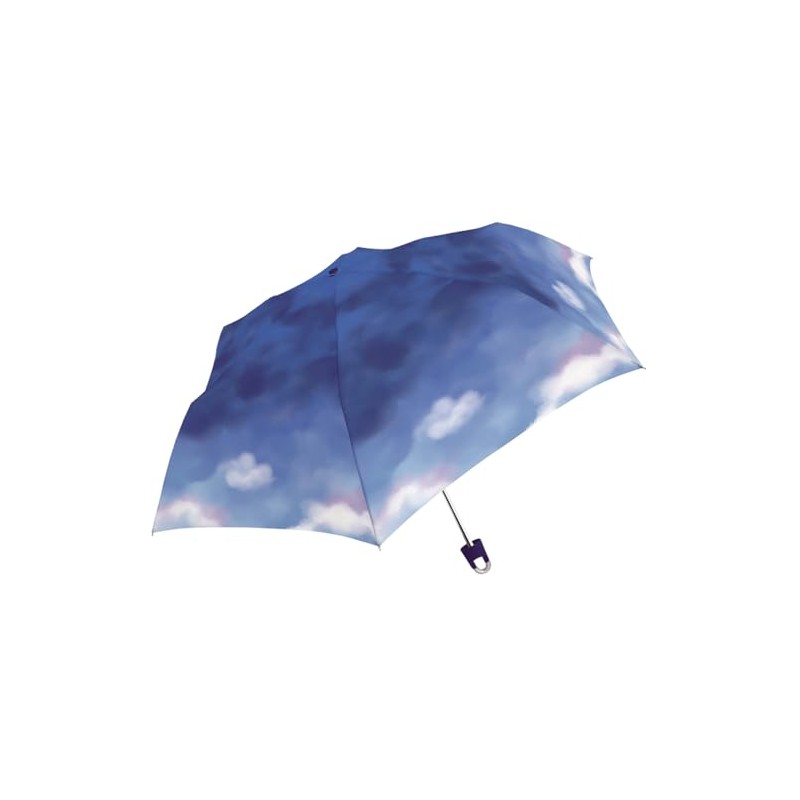 Klux Milky Tone Hand Folding Umbrella with Carabiner SKY 21.7