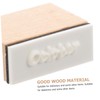 VILLFUL 2 Sets DIY Wooden Rubber Stamps for Scrapbooking Monthly