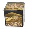 Made in Japan Japanese Lacquer Stack Lunch Bento Box 3-Tier 3.5"L Yoshino Sansui Made in Japan