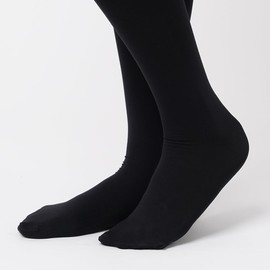 Gunze SABRINA Women's Compression Tights, Warmth, Moisture Absorption, Heat Generating, Anti-pilling, 80 Denier, 2 Pairs, New Black