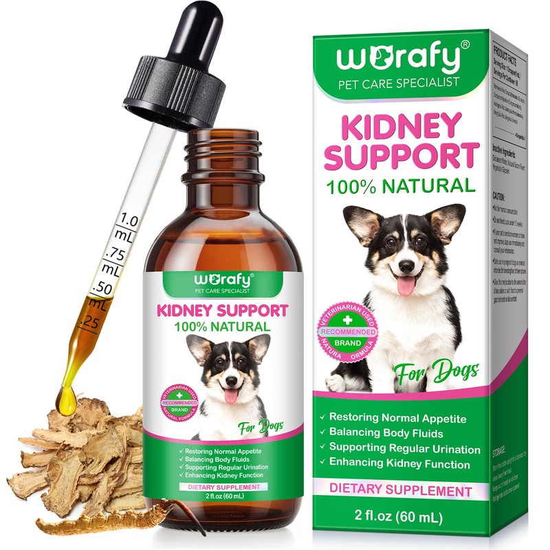 Kidney Support for Dogs,Kidney Function Support Drops for Balancing Body,