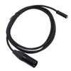 3.5mm Female to 3 Pin XLR Male Cable 24K Gold