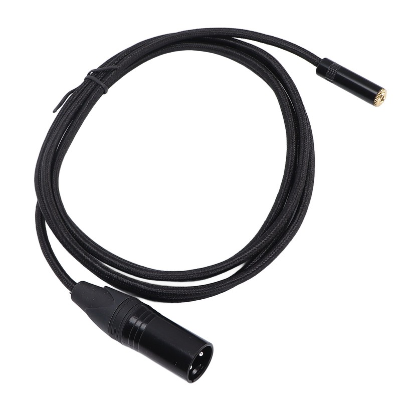 3.5mm Female to 3 Pin XLR Male Cable 24K Gold