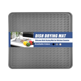 KR KITCHENRAKU Drying Mat 40 x 60 cm, Dish Drying Mat, Heat Resistant Non-Slip Dish Drying Mat, Sink Mat, Drip Mat, Place Mat