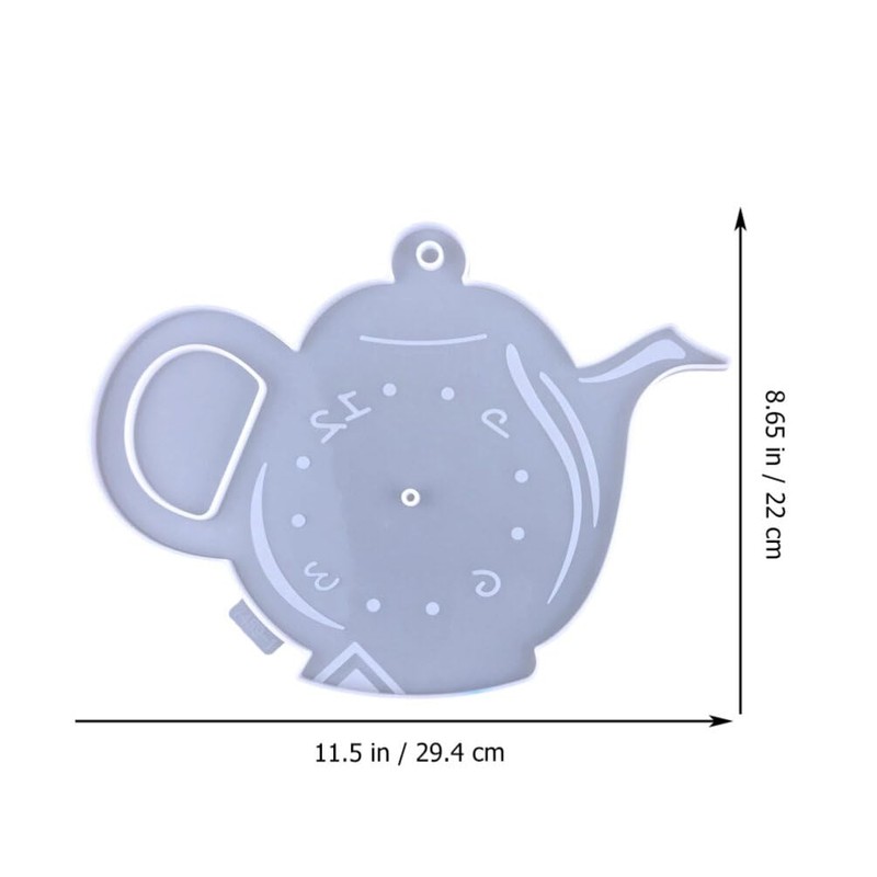 VILLCASE Resin Teapot Clock Mold for Wall - DIY Resin