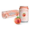 Waterloo Sparkling Water, Peach Naturally Flavored, 12 Fl Oz Cans