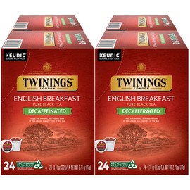 Twinings English Breakfast DECAF Tea for Keurig Brewers 24 K-cups (pack of 4)