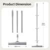 43" Rubber Floor Squeegee & Carpet Rake for Pet Hair