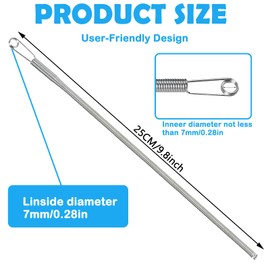 3Pcs Spring Drawstring Threader Tool Rope Threader Clip Quick & Easy Draw String Threader Puller Tool Simple Needle Threader Drawstring Replacement Tool for Hoodies Pants Jackets